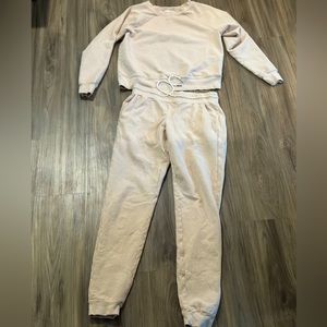 MATE the Label Cream Track Pants & Joggers Set